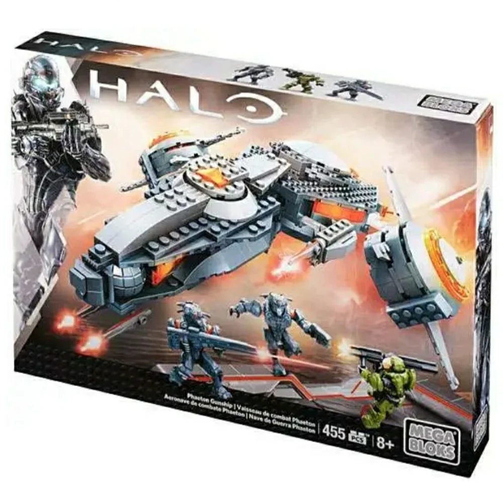Mega Bloks Halo 5 Phaeton Gunship Building Set With 3 Figures+Weapons #38136 NIB - Picture 1 of 9